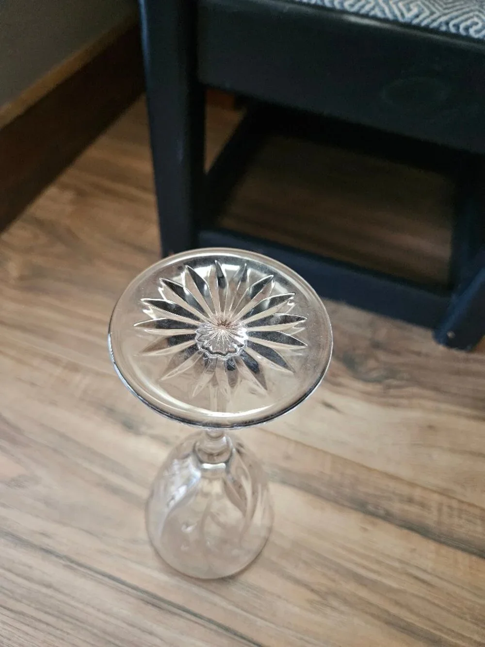 Vintage Crystal Gold Rim D'arques Durand William Wine Glasses, Set of 4